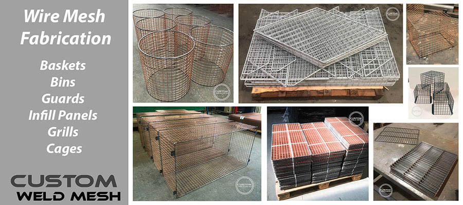 Wire mesh fabrication infill panels bins grills guards uk made 